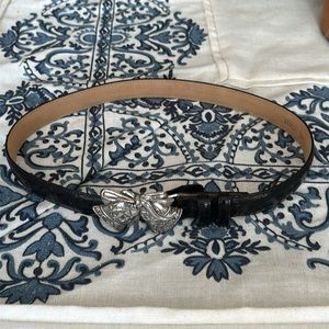 Brighton Christmas black belt leather holiday signature collection bells 28”